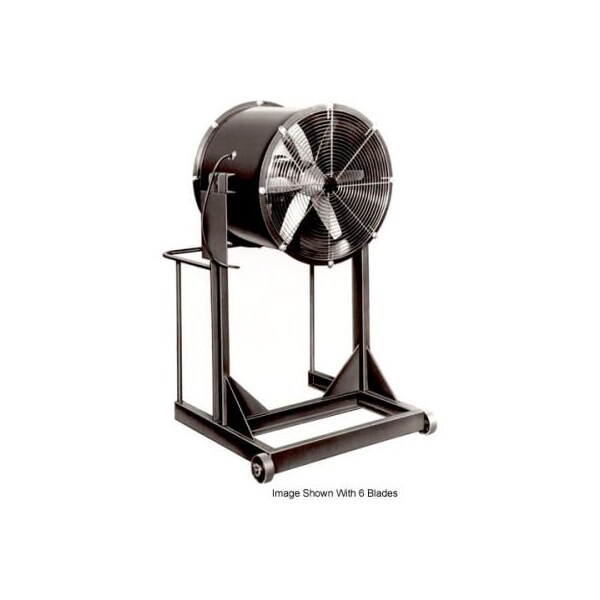 Americraft Mfg Propeller Fan W/ High Stand, 48 in Blade Dia, 32000 cfm, 5 hp, Aluminum Blade 48DAL-5H-3-EXP - main